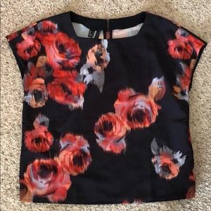 Mango Silk Printed Blouse